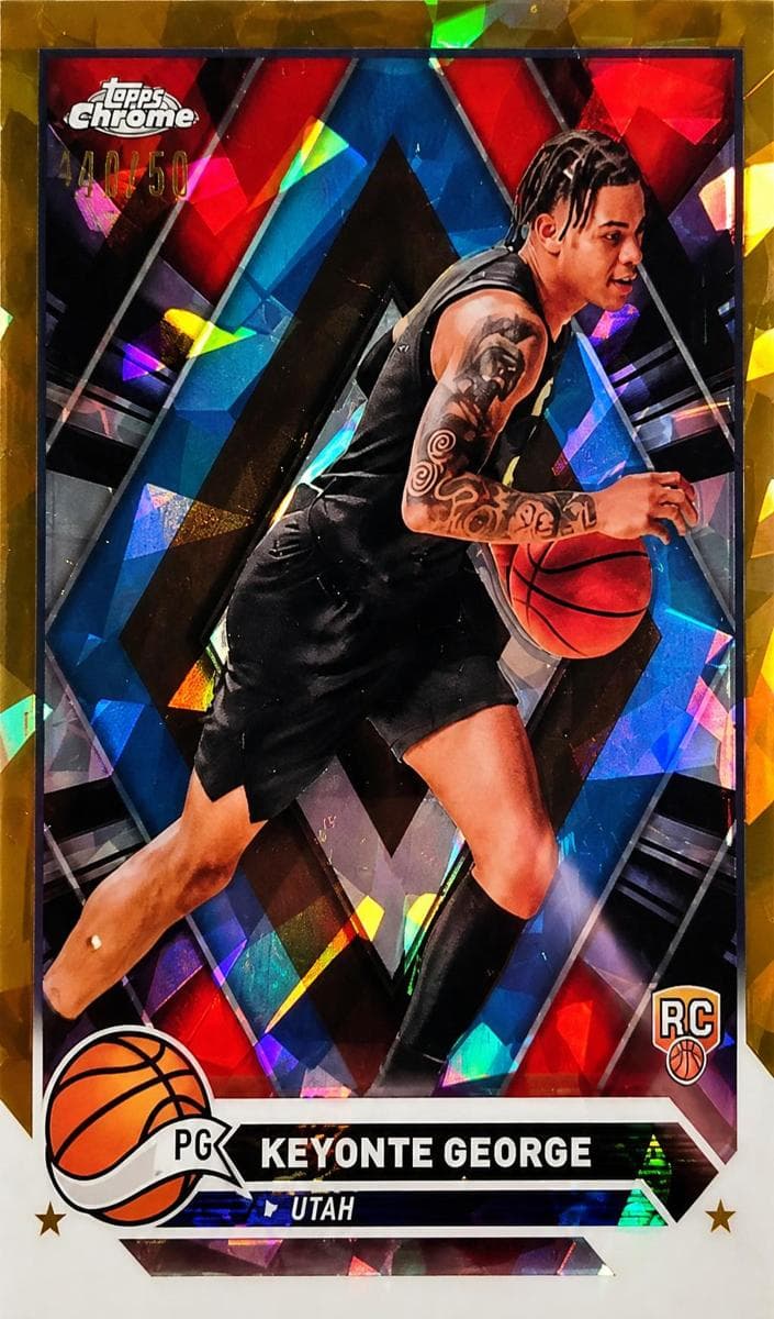 Keyonte George 2023 topps Topps Chrome Sapphire Edition