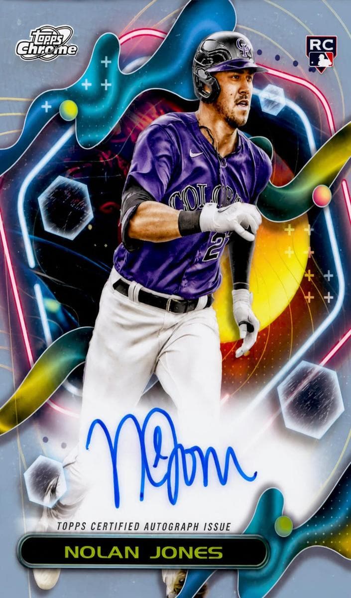 Nolan Jones 2023 topps Topps Cosmic Chrome