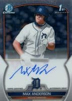 Max Anderson trading card