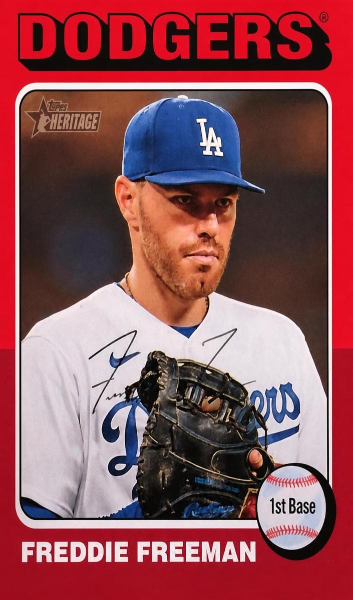 Freddie Freeman 2024 topps Topps Heritage