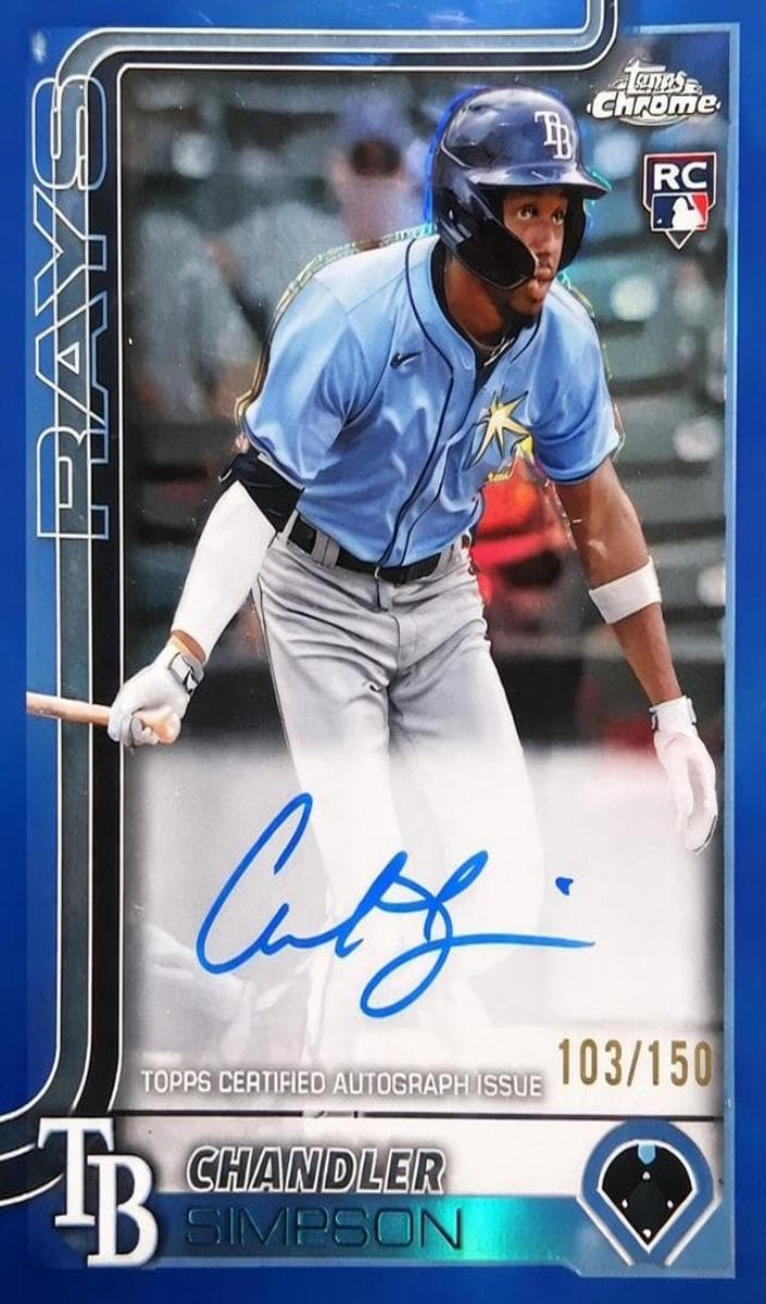 Chandler Simpson 2025 topps Topps Chrome Logofractor Edition