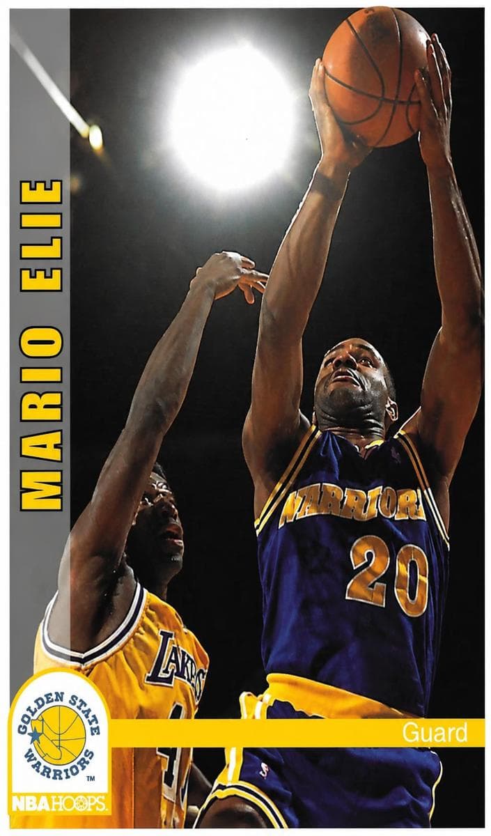 Mario Elie 1992 panini Hoops