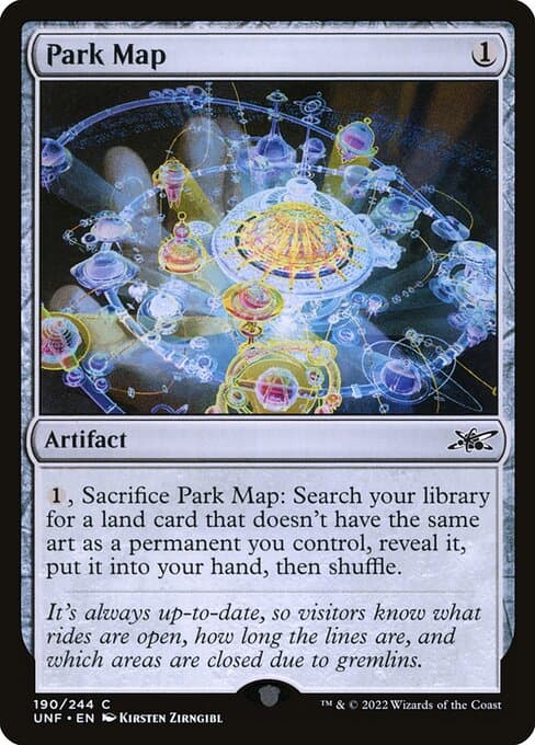 Park Map 2022 Magic: The Gathering Unfinity