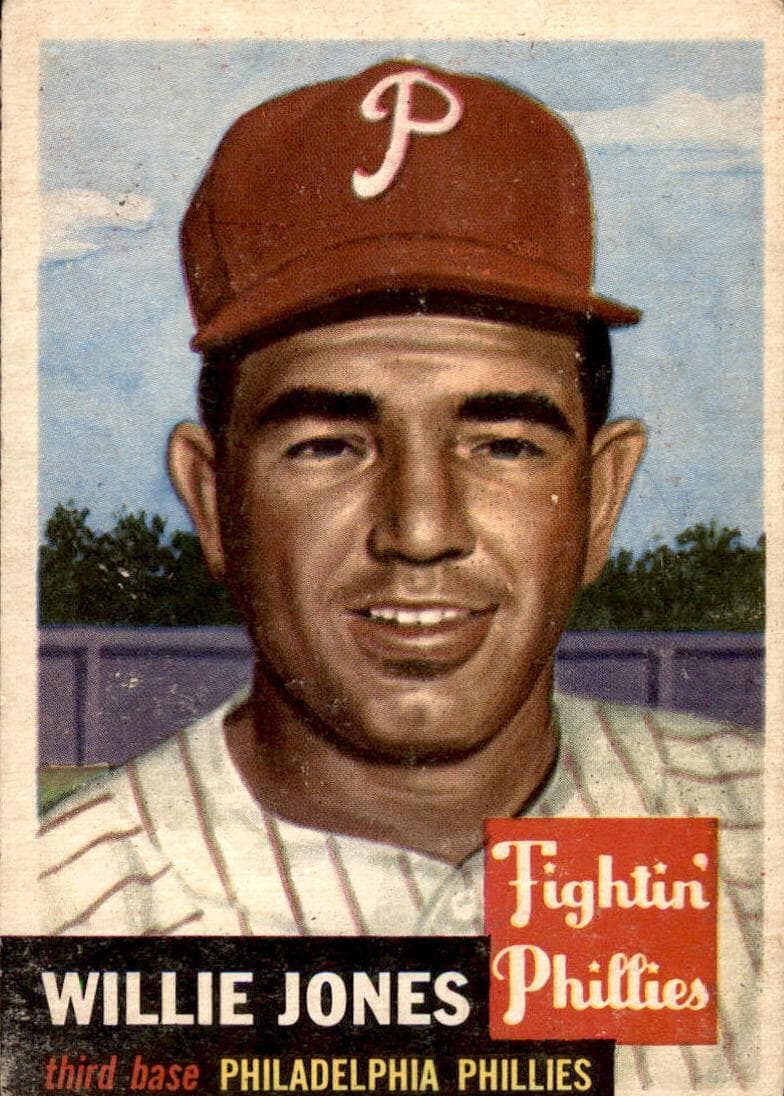 Willie Jones 1953 topps Topps