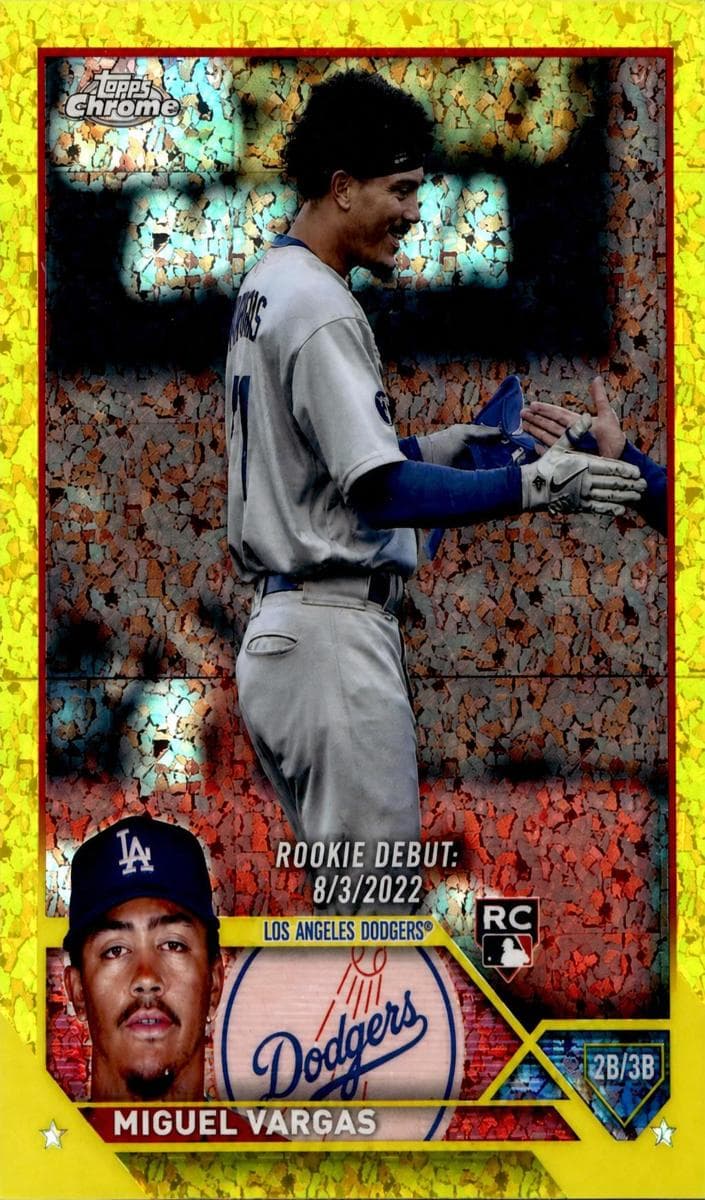 Miguel Vargas 2023 topps Topps Chrome Update