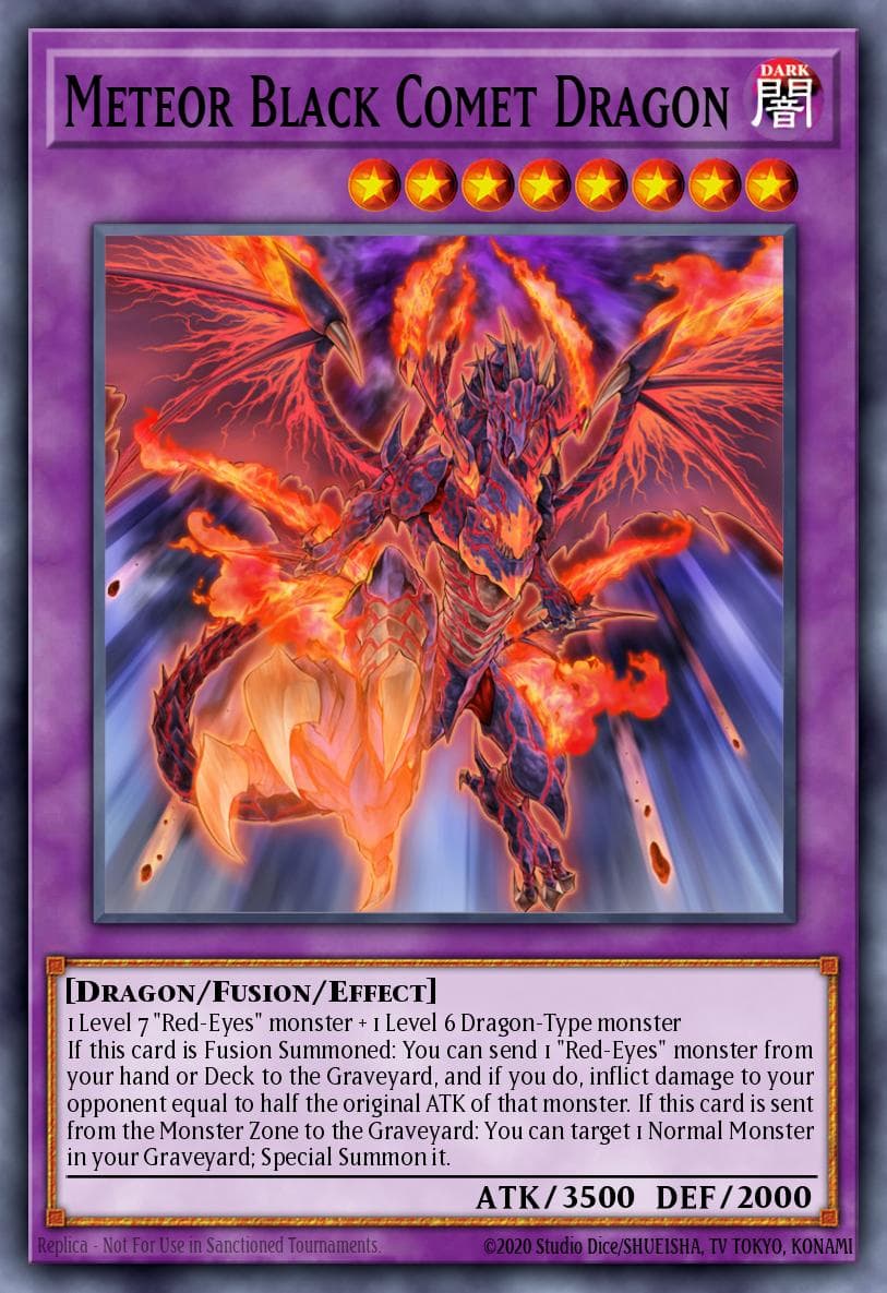 Meteor Black Comet Dragon 2021 Yu-Gi-Oh! Ghosts From the Past