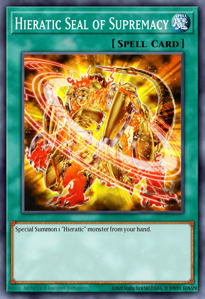 Hieratic Seal of Supremacy 2012 Yu-Gi-Oh!