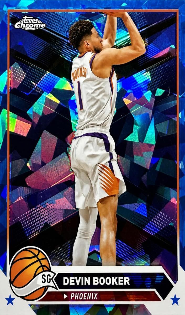 Devin Booker 2023 topps Topps Chrome Sapphire Edition
