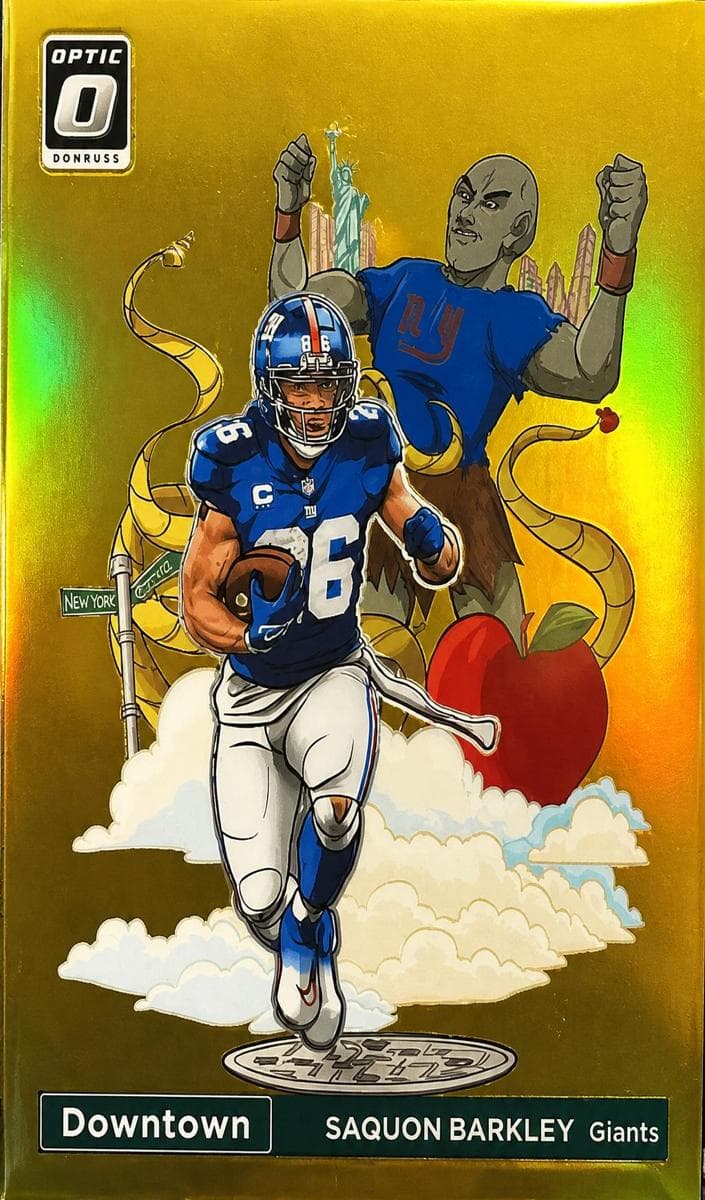 Saquon Barkley 2023 panini Donruss Optic