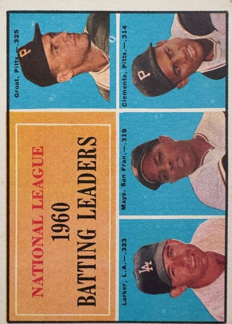 National League 1960 Batting Leaders (Dick Groat / Norm Larker / Willie Mays / Roberto Clemente) #41