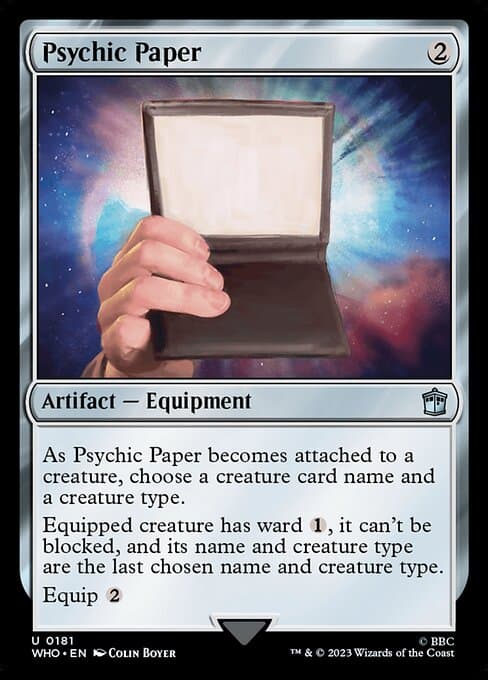 Psychic Paper 2023 Magic: The Gathering Doctor Who