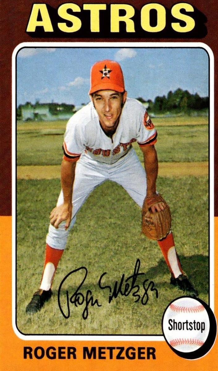 Roger Metzger 1975 topps O-Pee-Chee