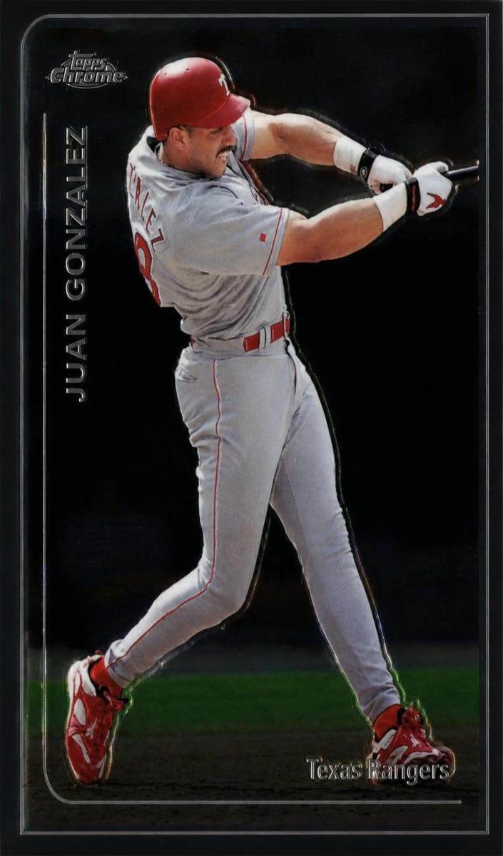 Juan Gonzalez 1999 topps Topps Chrome
