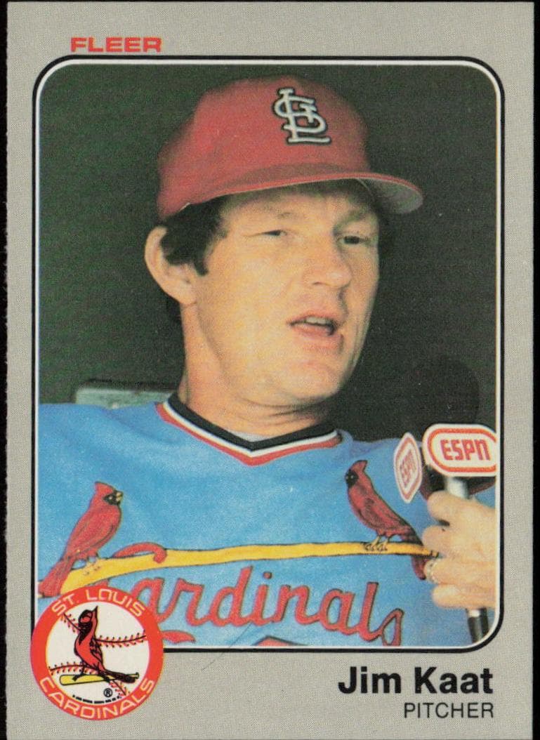 Jim Kaat 1983 fleer Fleer