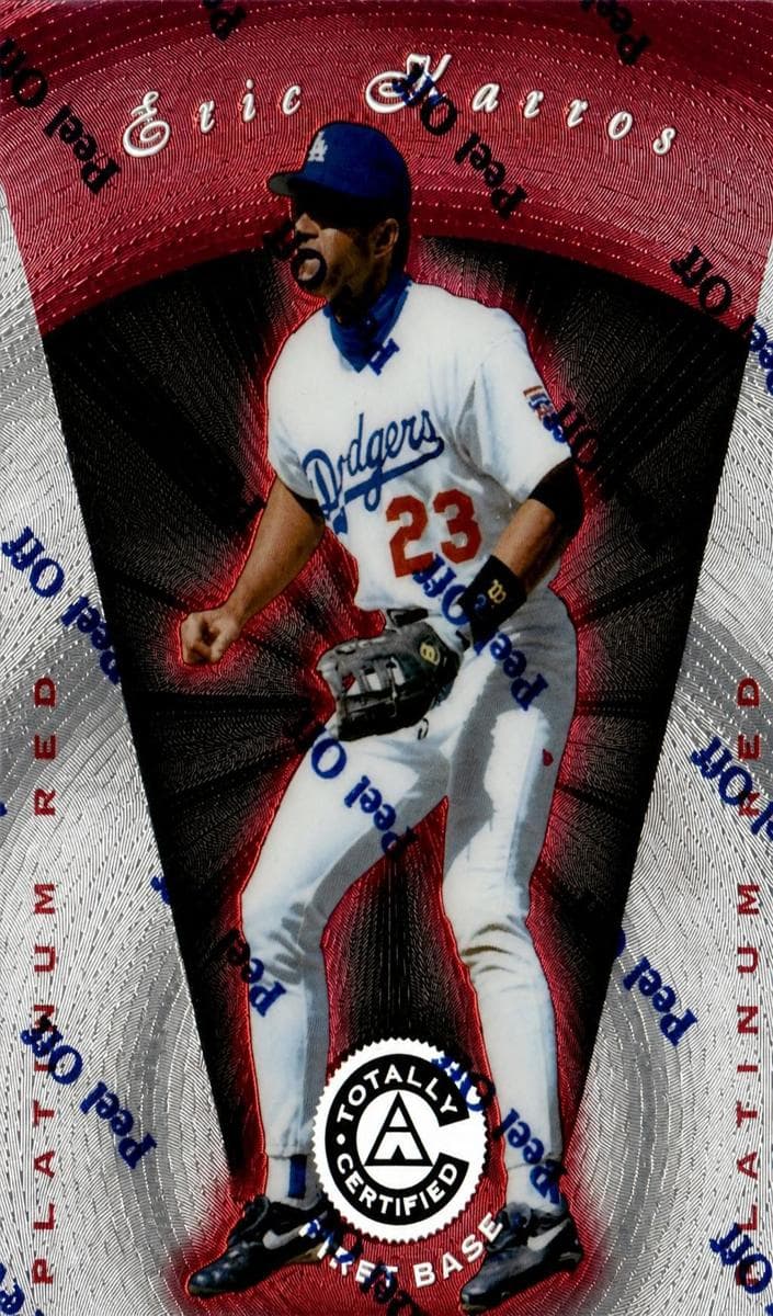 Eric Karros 1997 panini Pinnacle Totally Certified