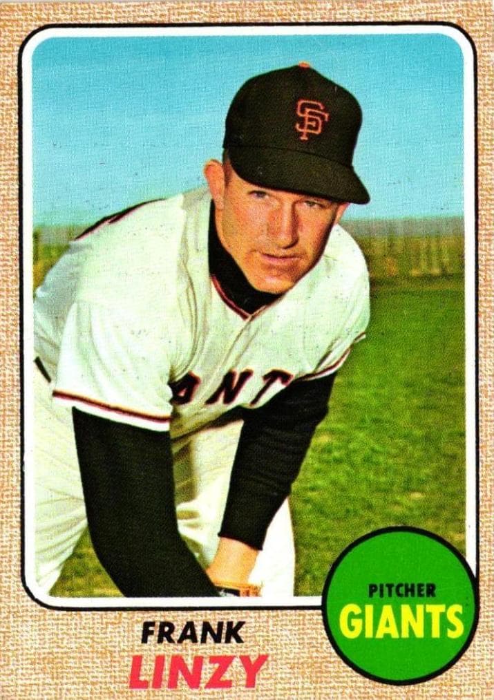 Frank Linzy 1968 topps Topps