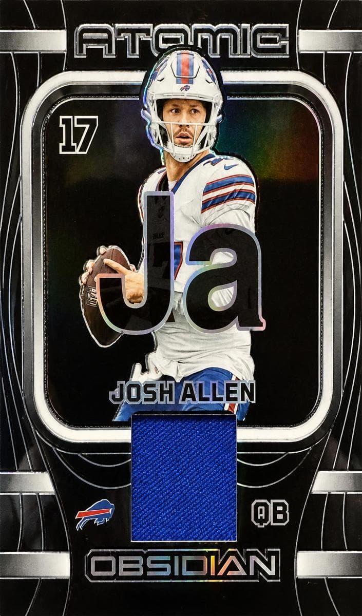 Josh Allen 2023 panini Obsidian Atomic Materials