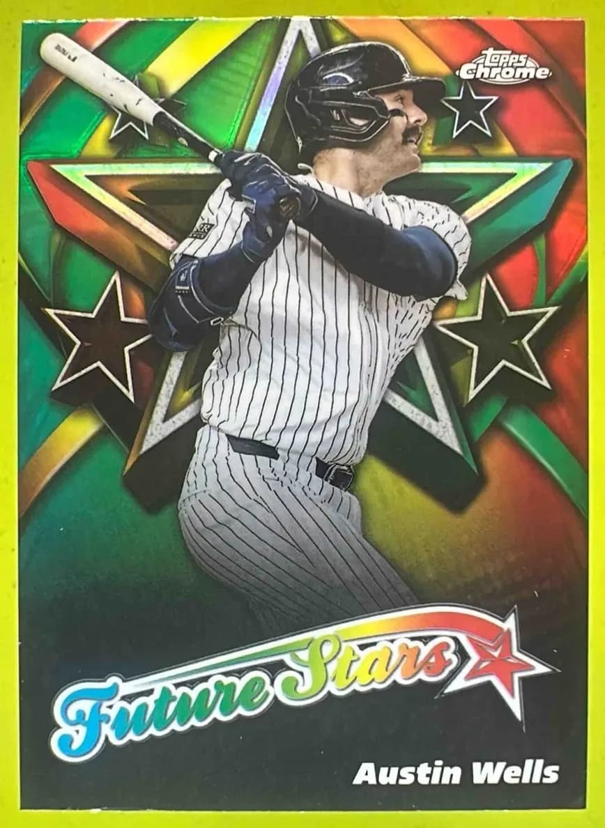 Austin Wells 2025 topps Topps Chrome