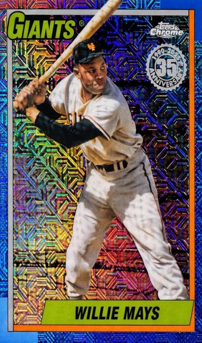 Willie Mays 2025 topps Update 1990 Topps Chrome