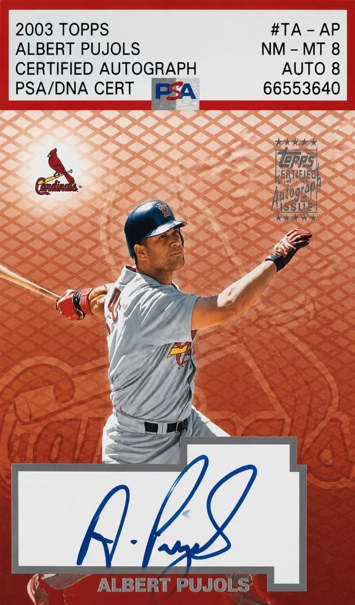 Albert Pujols 2003 topps Topps