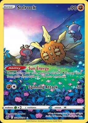 Solrock trading card