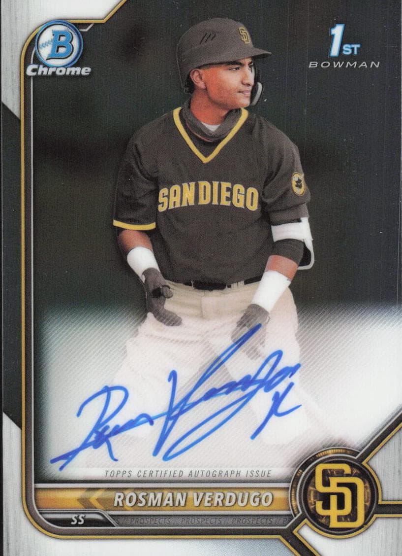 Rosman Verdugo trading card