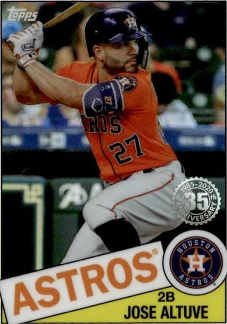 Jose Altuve Topps 2020 Topps Chrome 2020 Topps Chrome