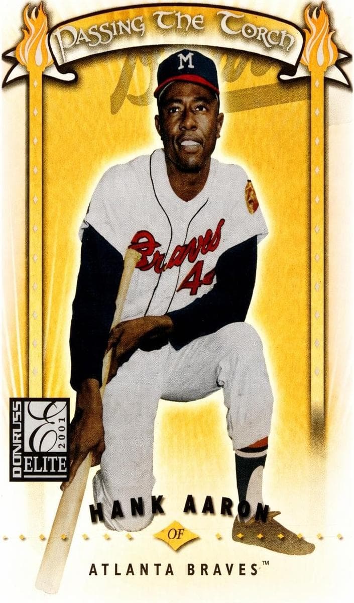 Hank Aaron 2001 panini Donruss Elite