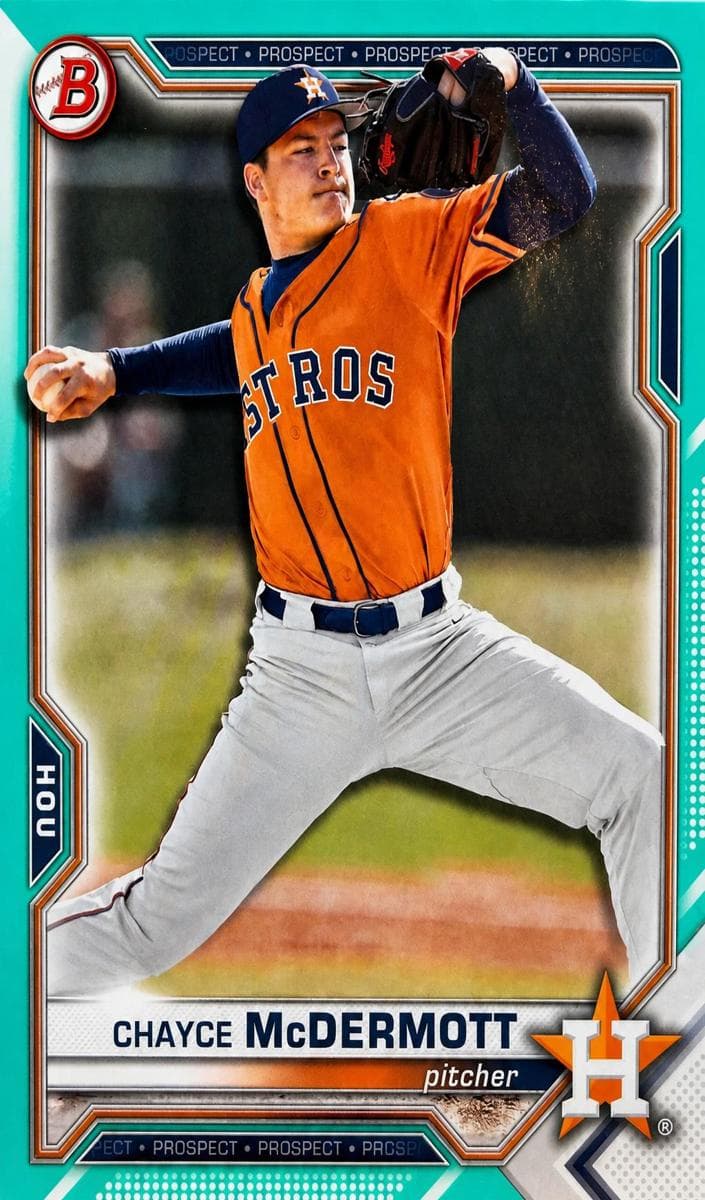 Chayce McDermott 2021 bowman Bowman Draft