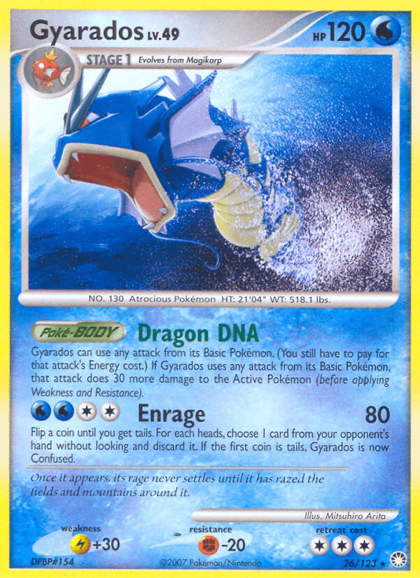 Gyarados 2007 Pokemon Mysterious Treasures