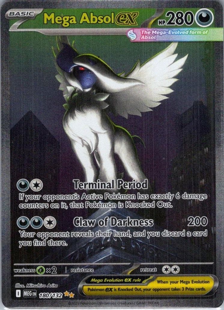 Mega Absol ex trading card
