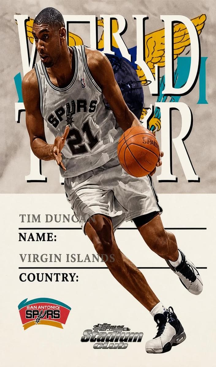 Tim Duncan 1999 skybox Dominion