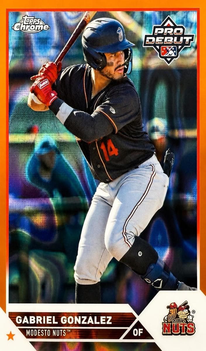 Gabriel Gonzalez 2023 topps Topps Pro Debut