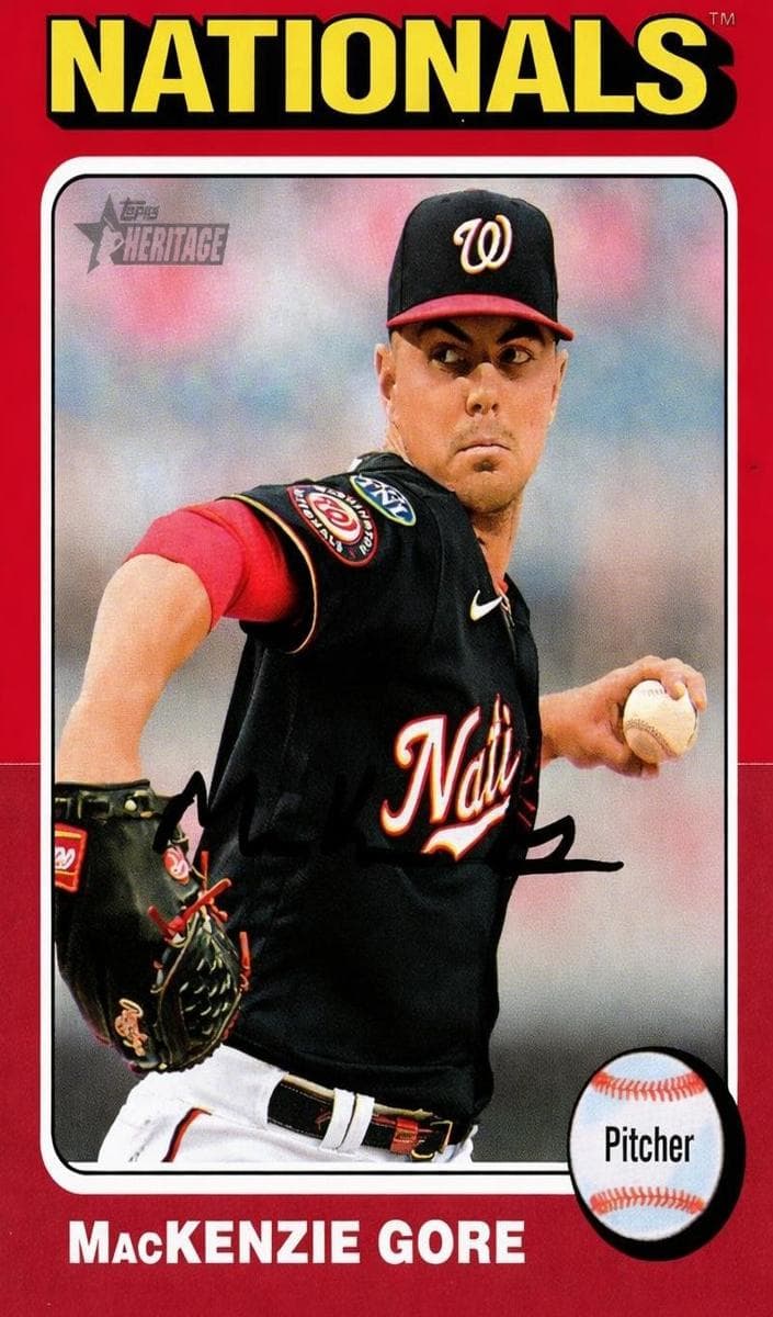 MacKenzie Gore 2024 topps Topps Heritage