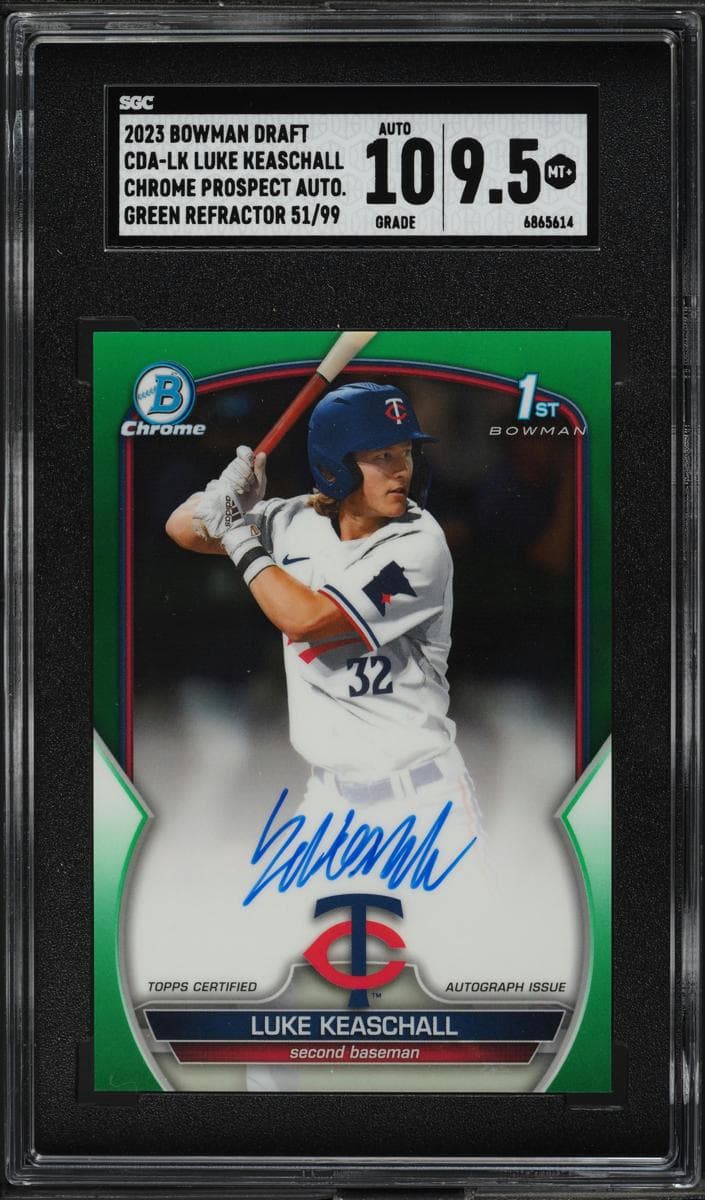 Luke Keaschall 2023 bowman Bowman Draft