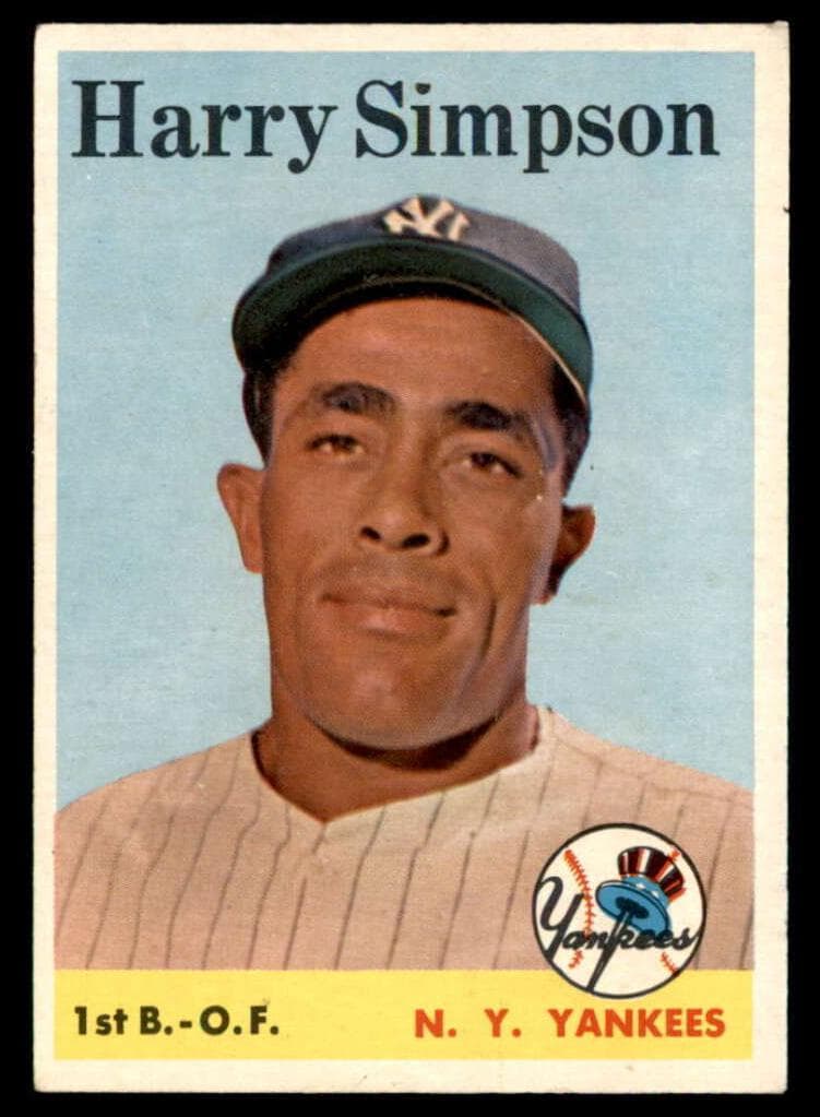 Harry Simpson 1958 topps Topps