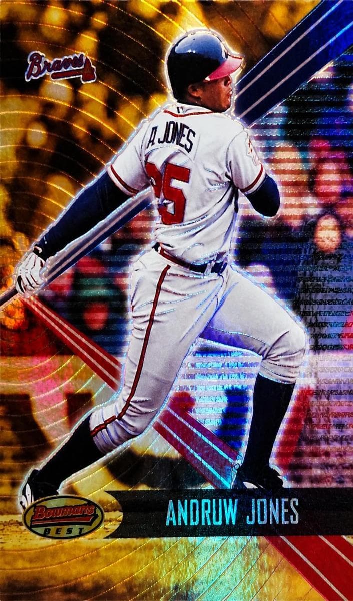 Andruw Jones 2001 bowman Bowman's Best