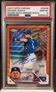 Michael Busch 2023 topps Topps Chrome