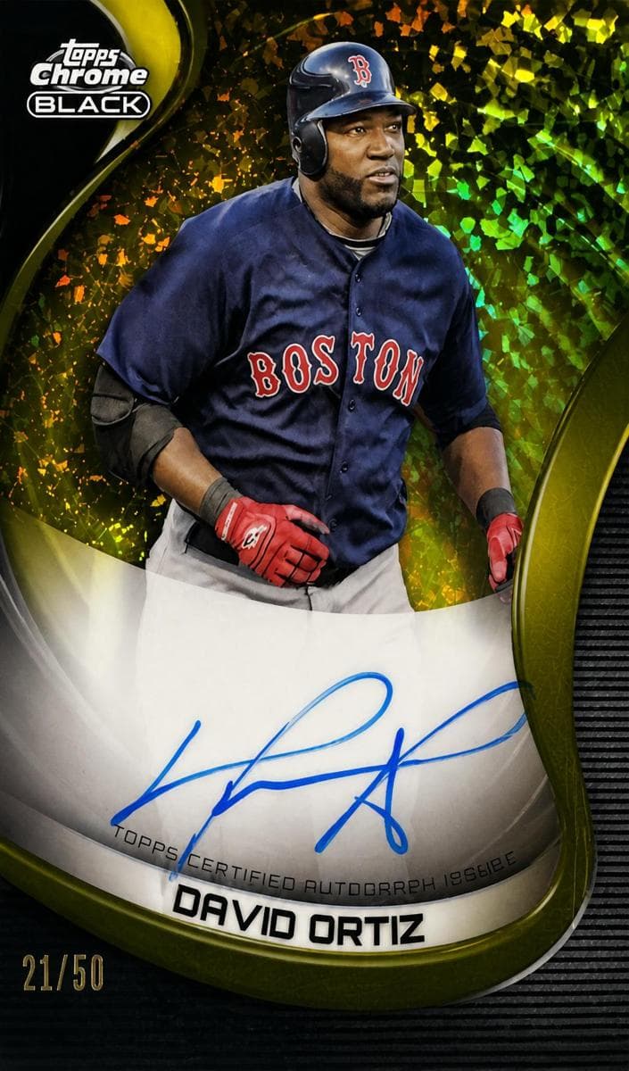 David Ortiz 2023 topps Topps Chrome Black
