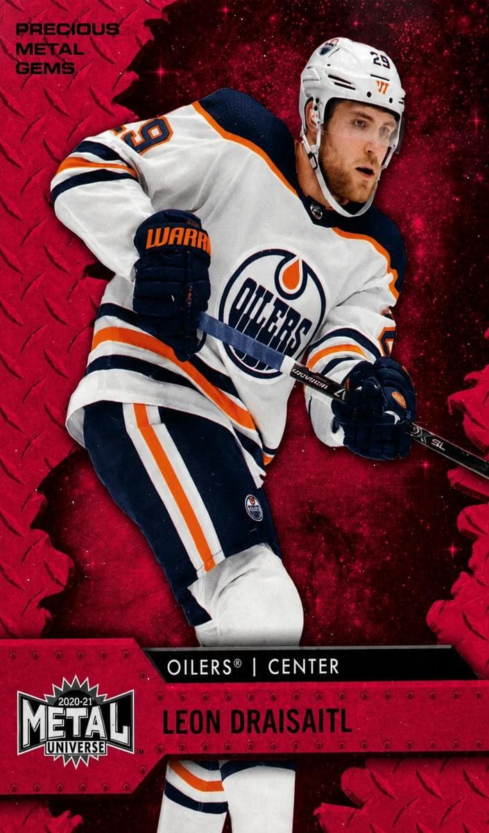 Leon Draisaitl 2020 fleer SkyBox Metal Universe