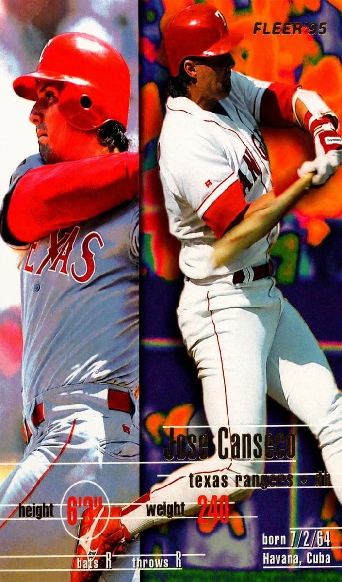 Jose Canseco 1995 fleer Fleer