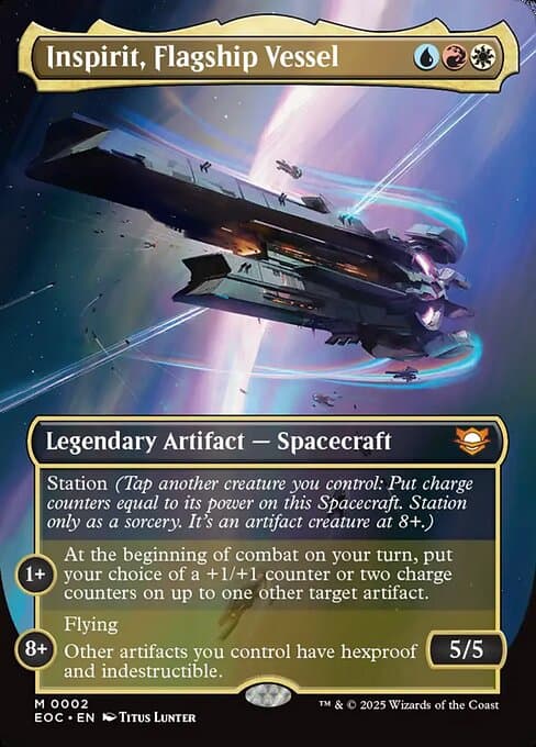 Inspirit, Flagship Vessel 2025 Magic: The Gathering Edge of Eternities Commander Borderless