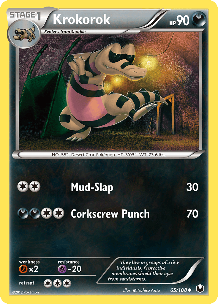 Krokorok 2012 Pokemon Dark Explorers