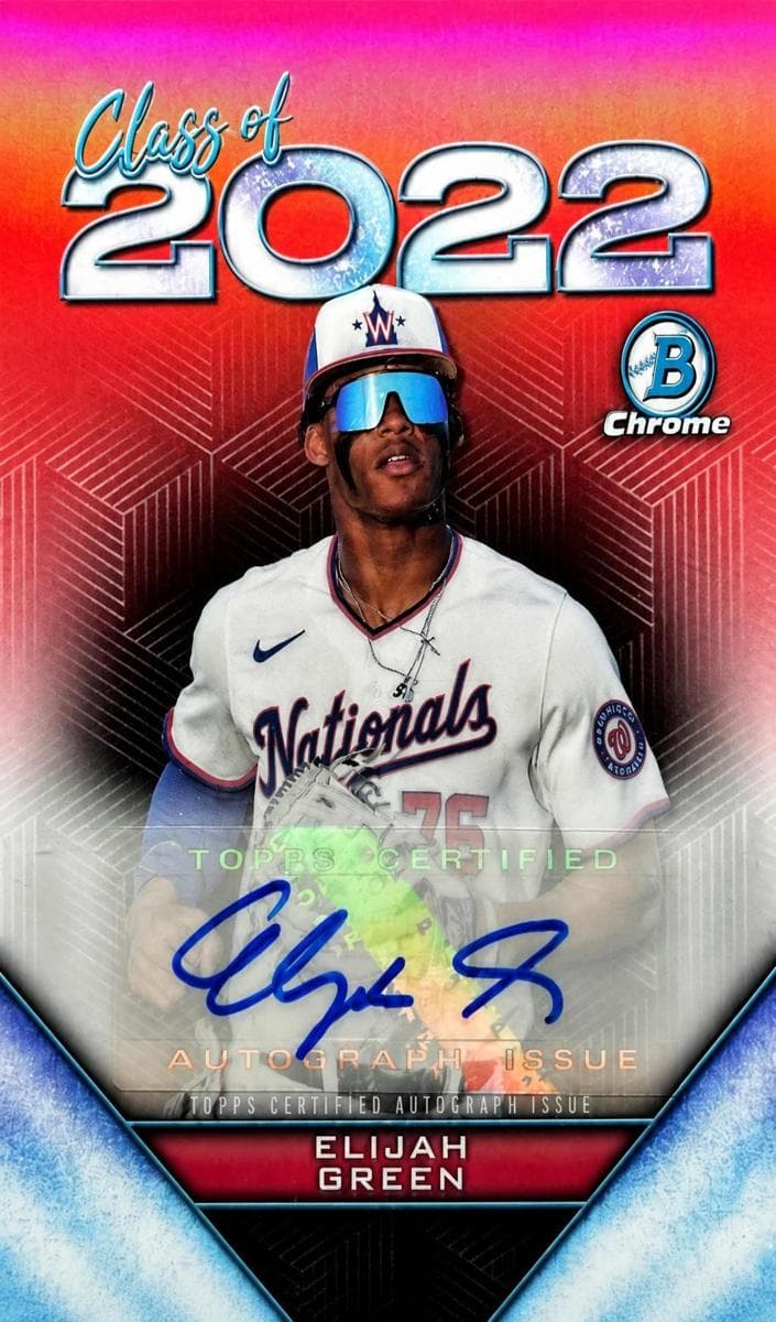 Elijah Green 2022 bowman Bowman Draft