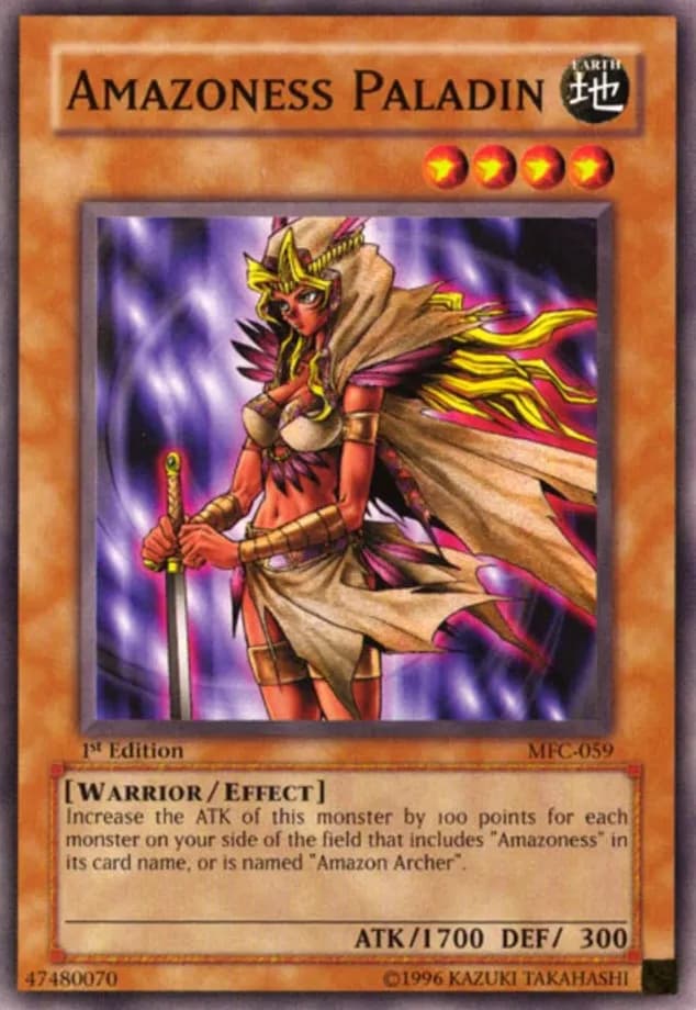 Amazoness Paladin 2003 Yu-Gi-Oh! Magician's Force