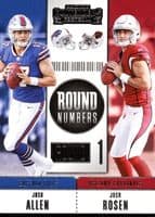 Josh Allen 2018 panini Contenders Round Numbers (w/J. Rosen)