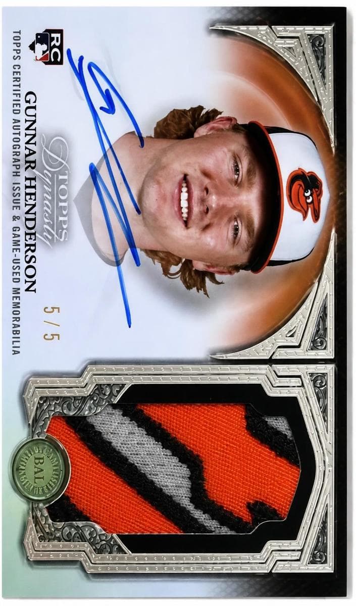 Gunnar Henderson 2023 topps Topps Dynasty
