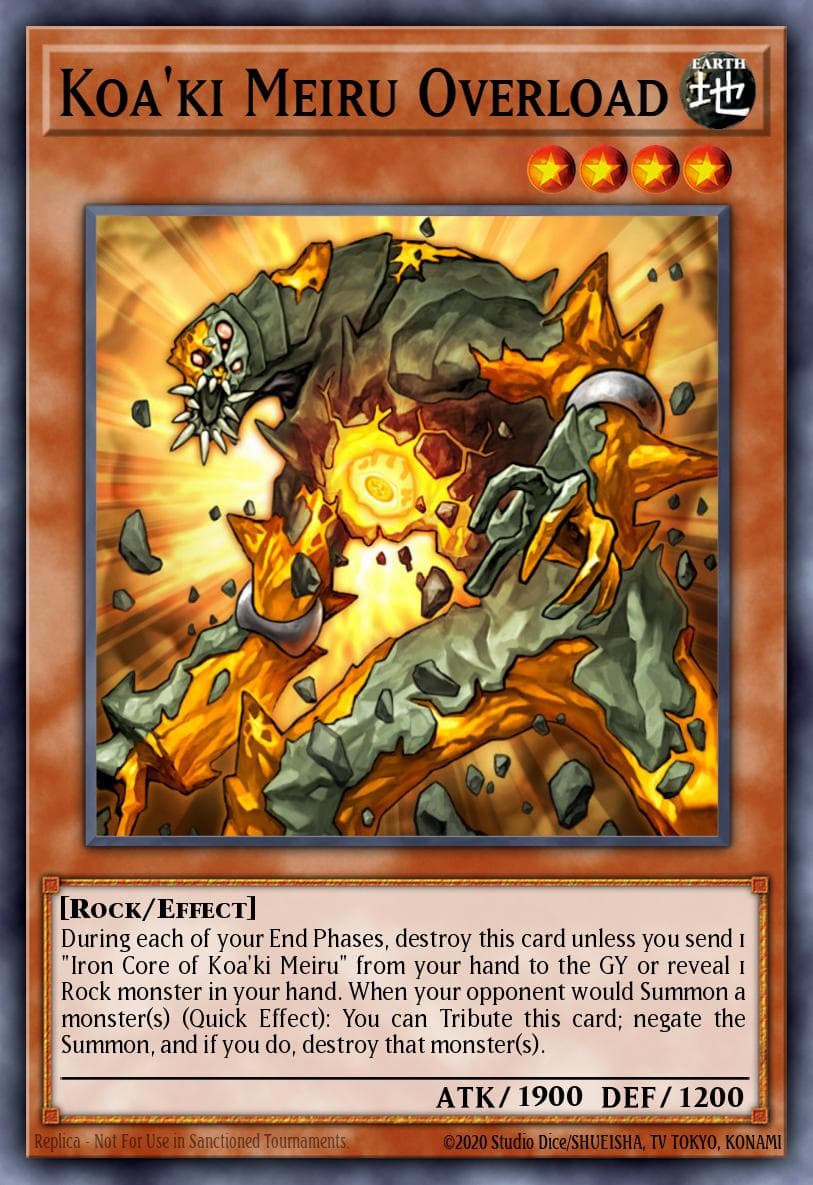 Koa'ki Meiru Overload 2020 Yu-Gi-Oh! Secret Slayers