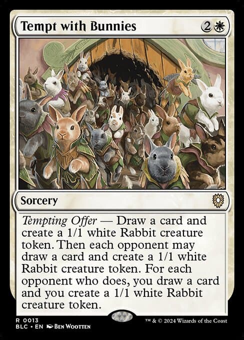 Tempt with Bunnies 2024 Magic: The Gathering Bloomburrow Commander
