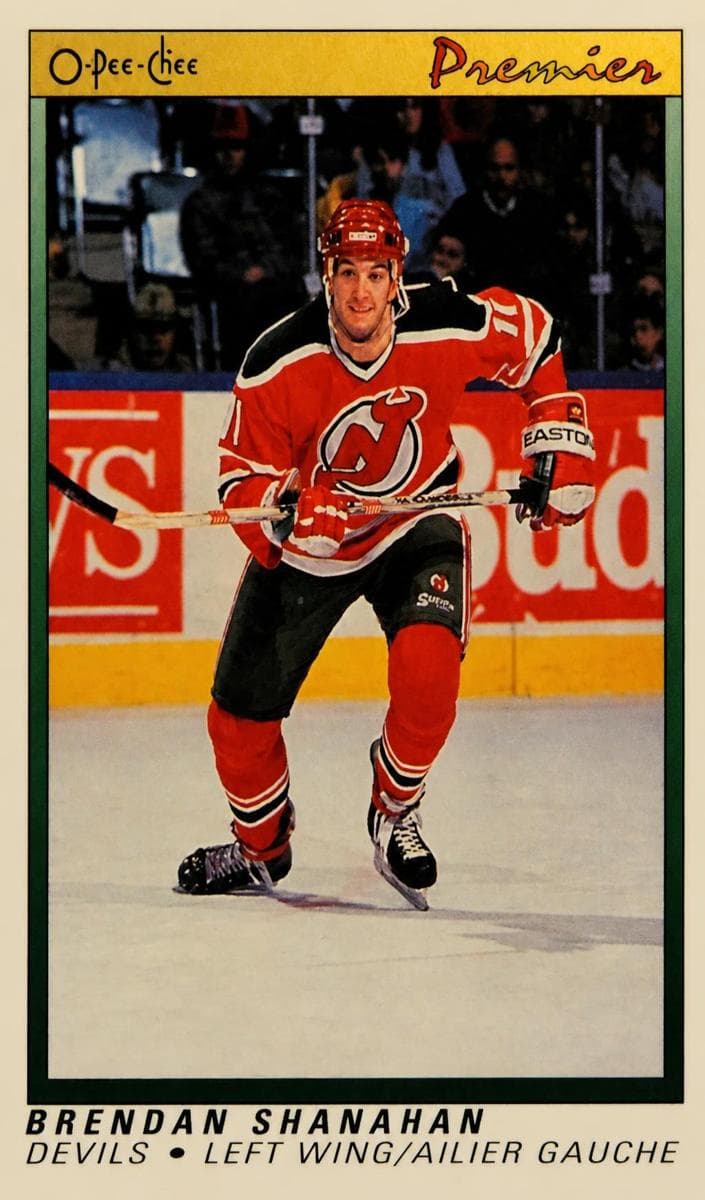 Brendan Shanahan 1990 topps O-Pee-Chee Premier